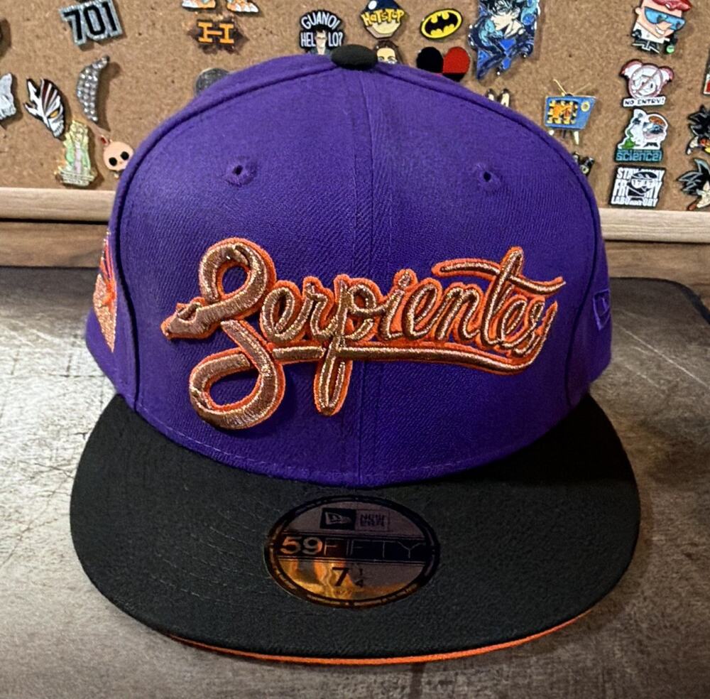 New Era 59FIFTY Diamondbacks Serpientes Purple/Black/Orange 7 1/4
